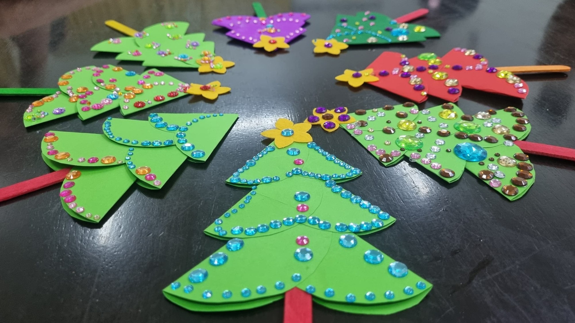 Colourful festive decorations