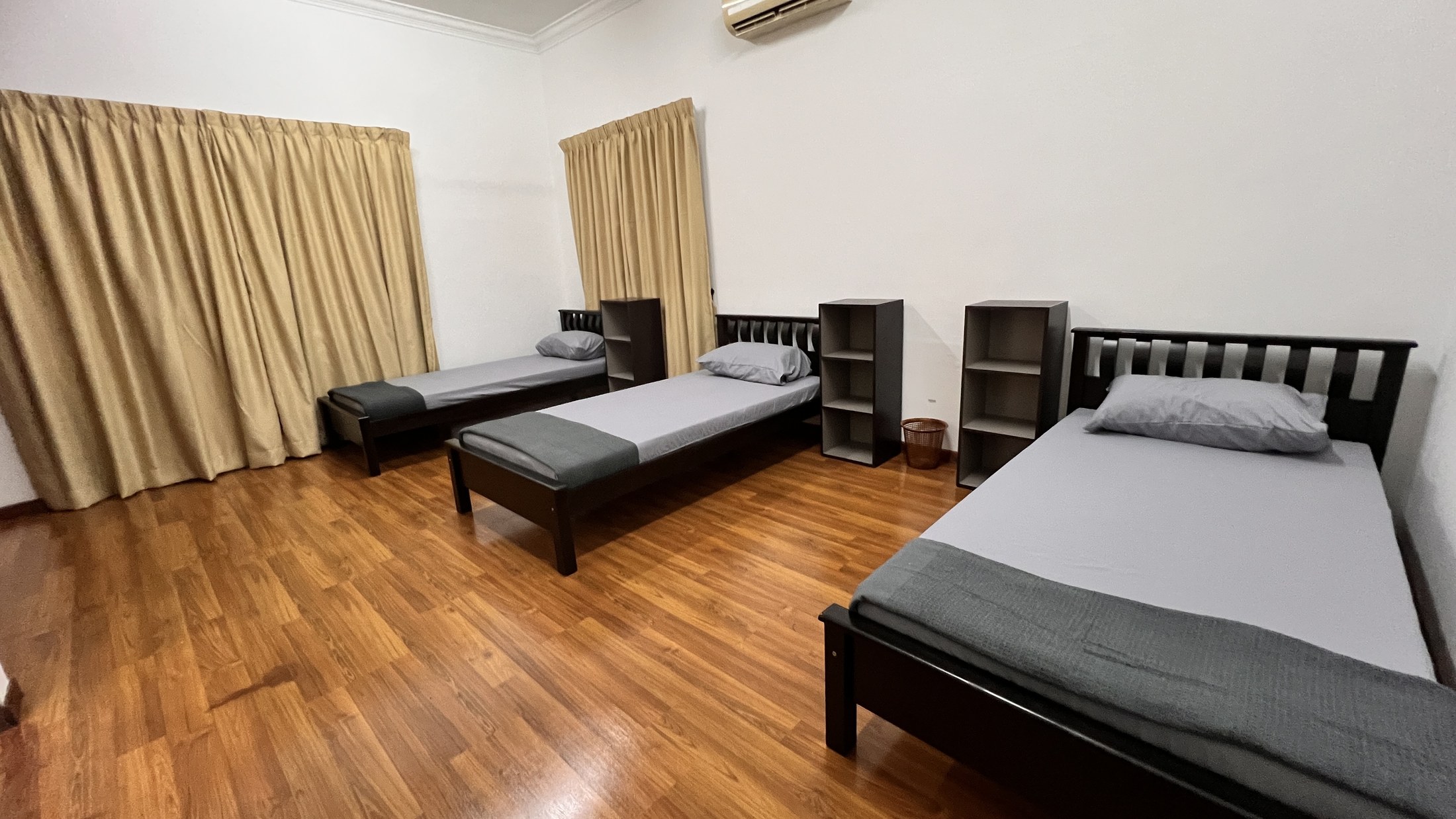 Shared bedroom with individual beds